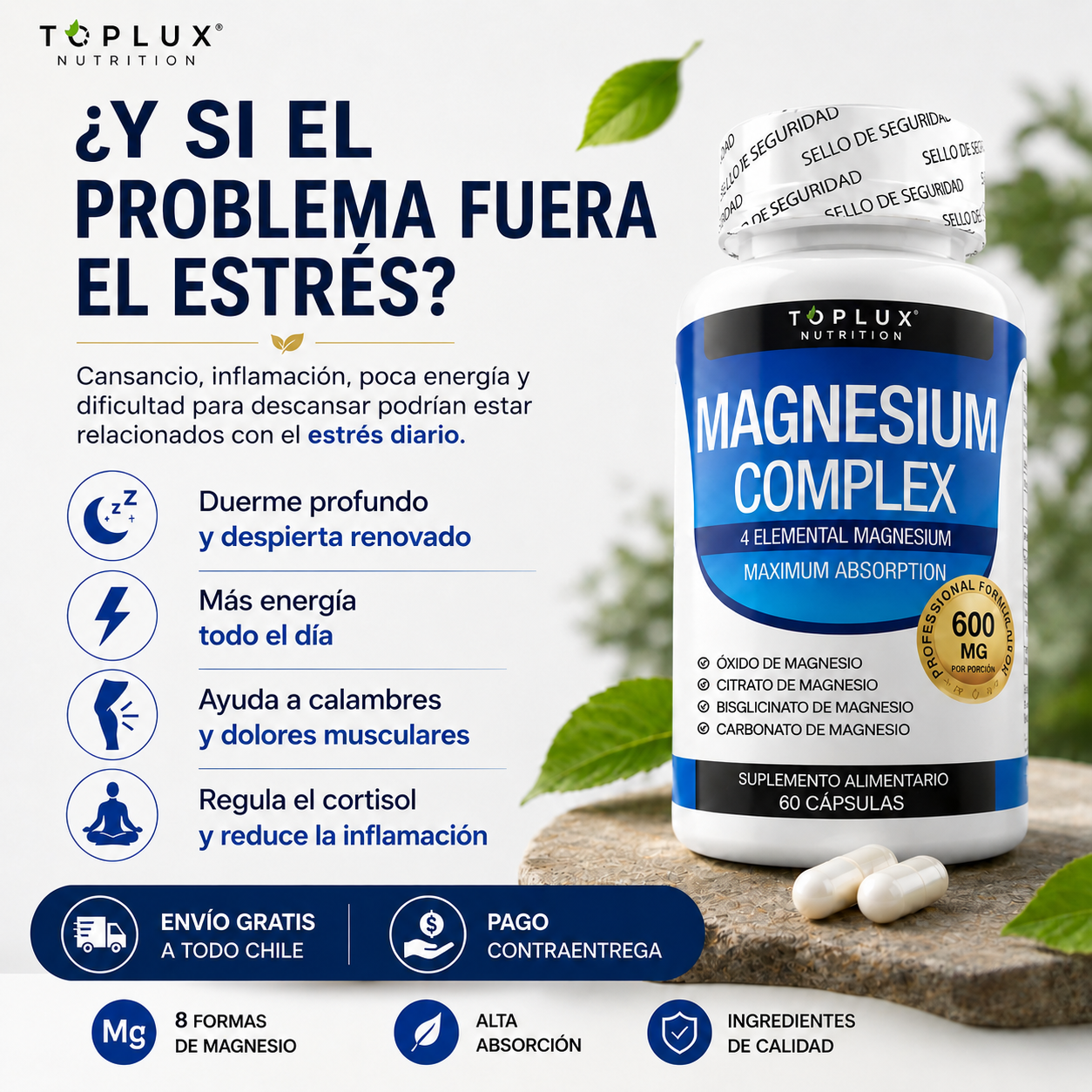 Magnesium Complex™  | Menos estrés. Mejor descanso. Más bienestar cada día.