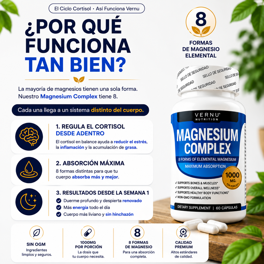 Magnesium Complex™  | Menos estrés. Mejor descanso. Más bienestar cada día.