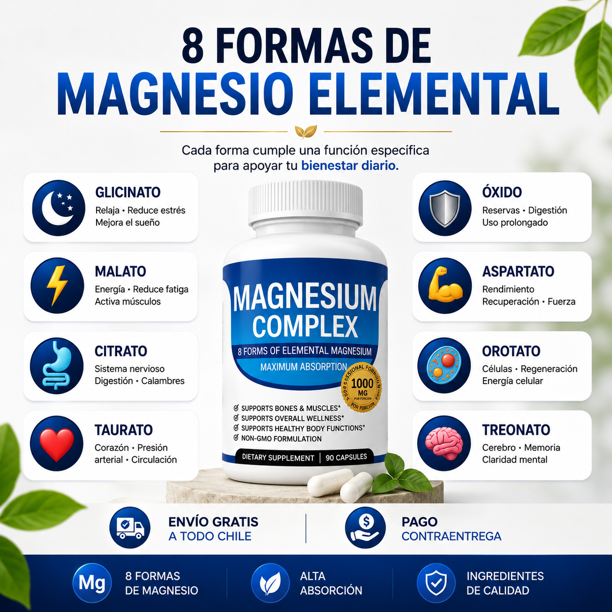 Magnesium Complex™  | Menos estrés. Mejor descanso. Más bienestar cada día.