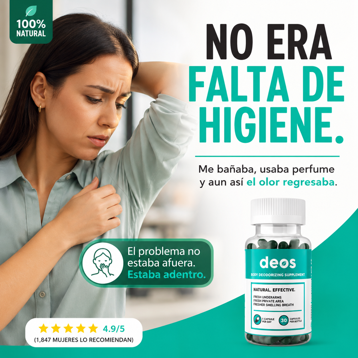 DEOS Clorofila | Desodorante Interno Natural
