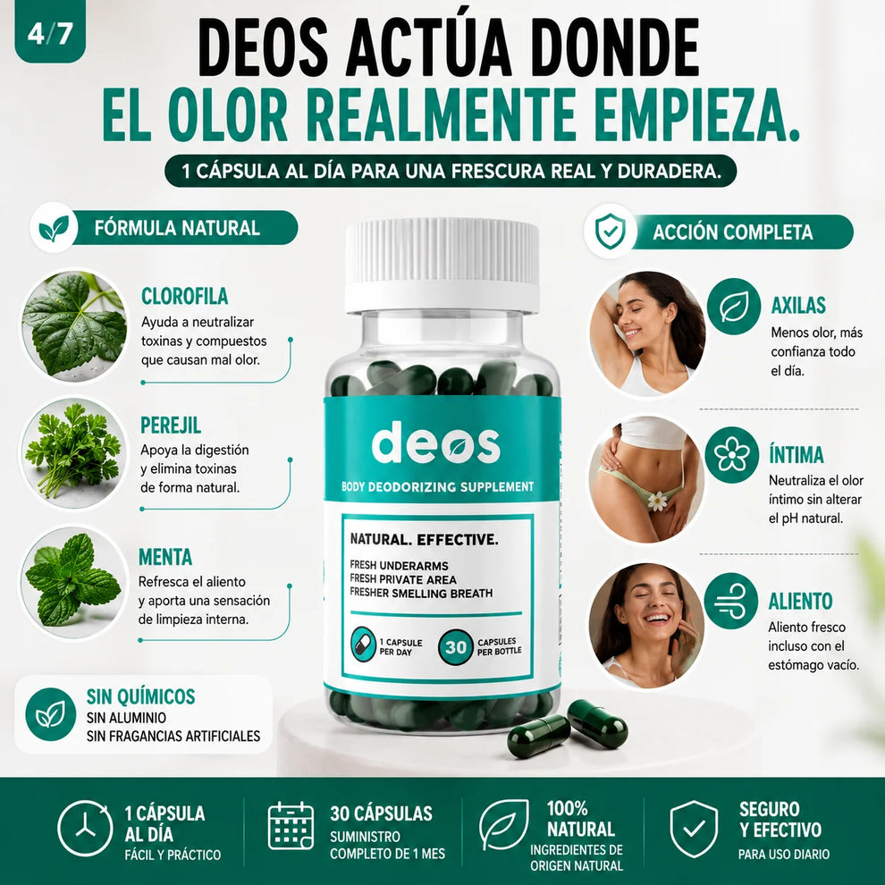 DEOS Clorofila | Desodorante Interno Natural