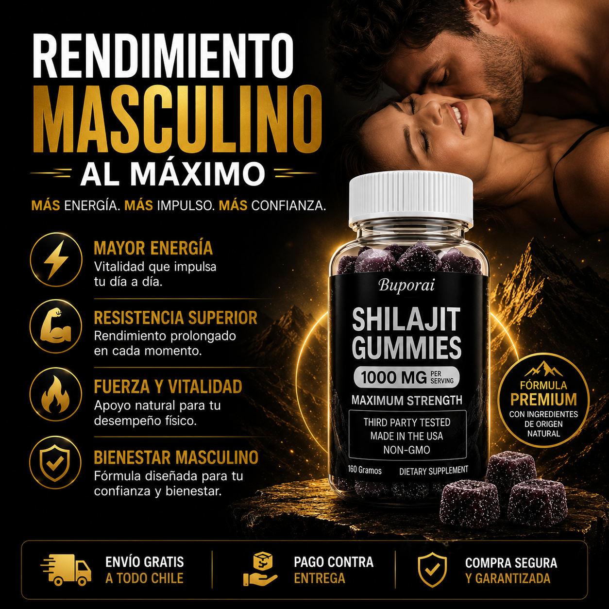Shilajit Gummies | Vitalidad Masculina